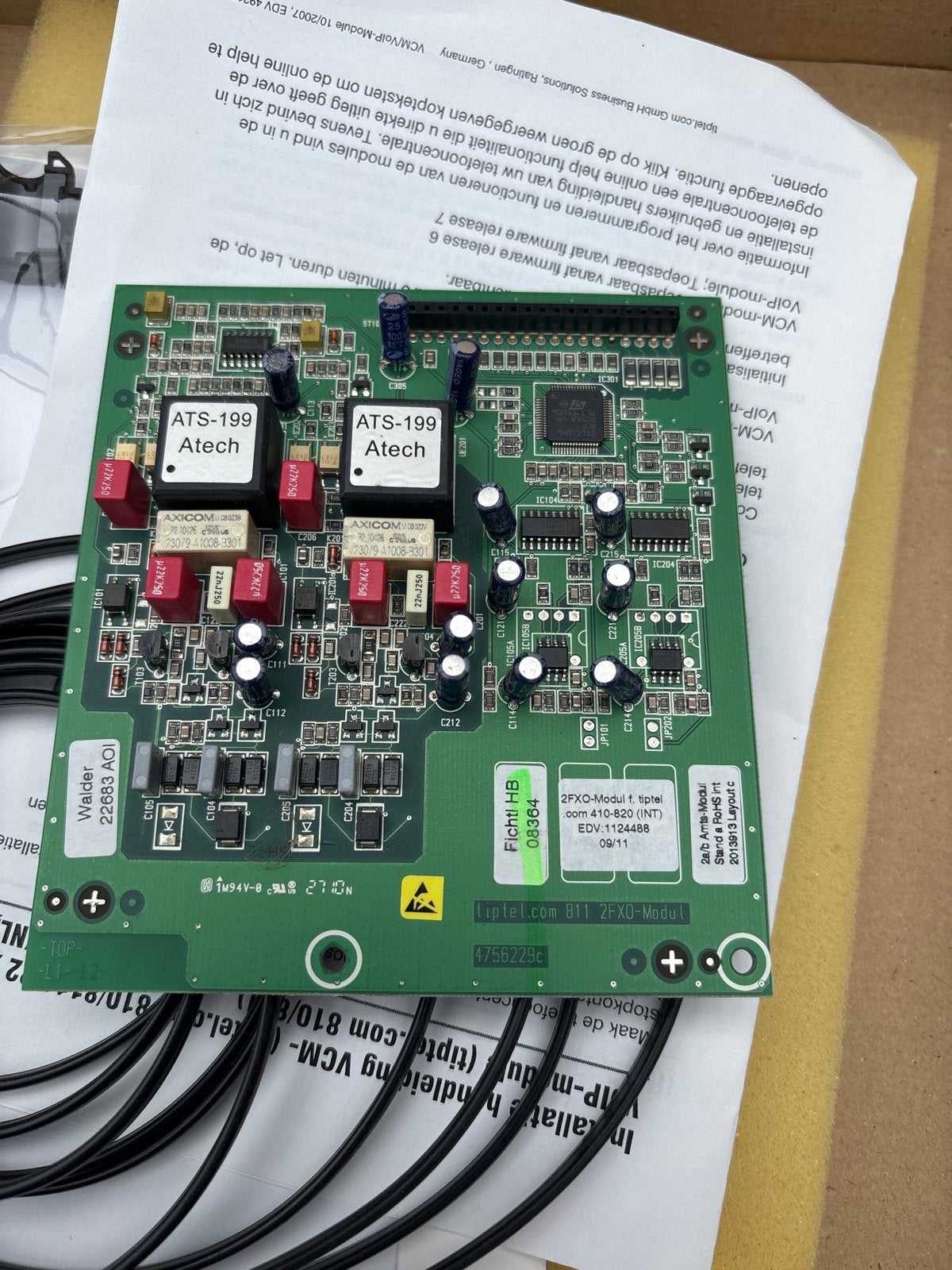 Tiptel 811 2FXO-Modul voor telefooncentrale, Ophalen of Verzenden, Nieuw