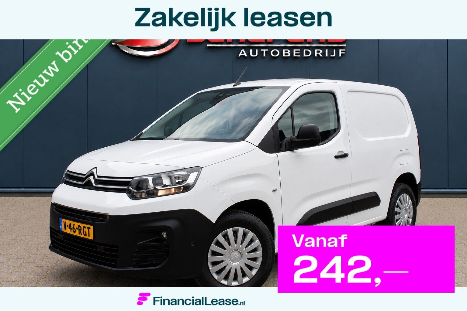 Citroen Berlingo bestel 1.2 puretech 130 pk Automaat | 3 zit, Stof, Gebruikt, 4 cilinders, Citroën