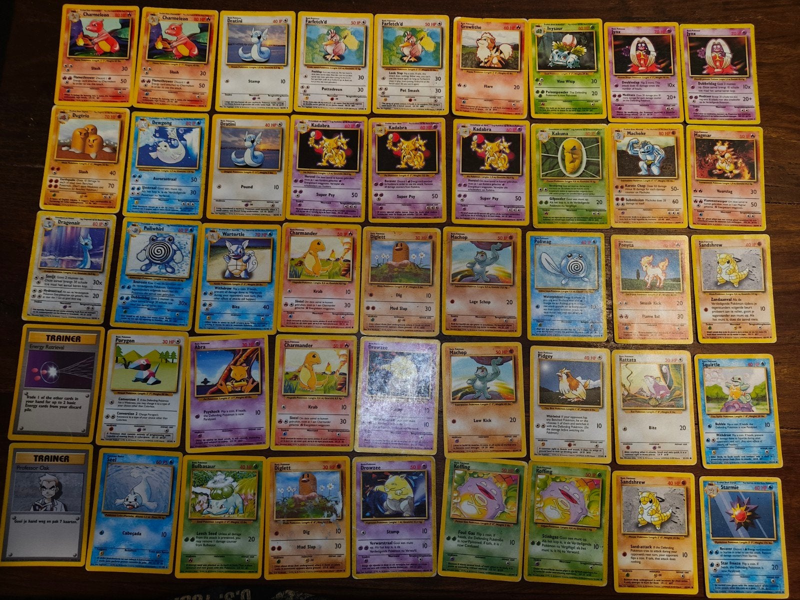 Pokémon Base Set 60 kaarten, Ophalen of Verzenden, Gebruikt, Meerdere kaarten