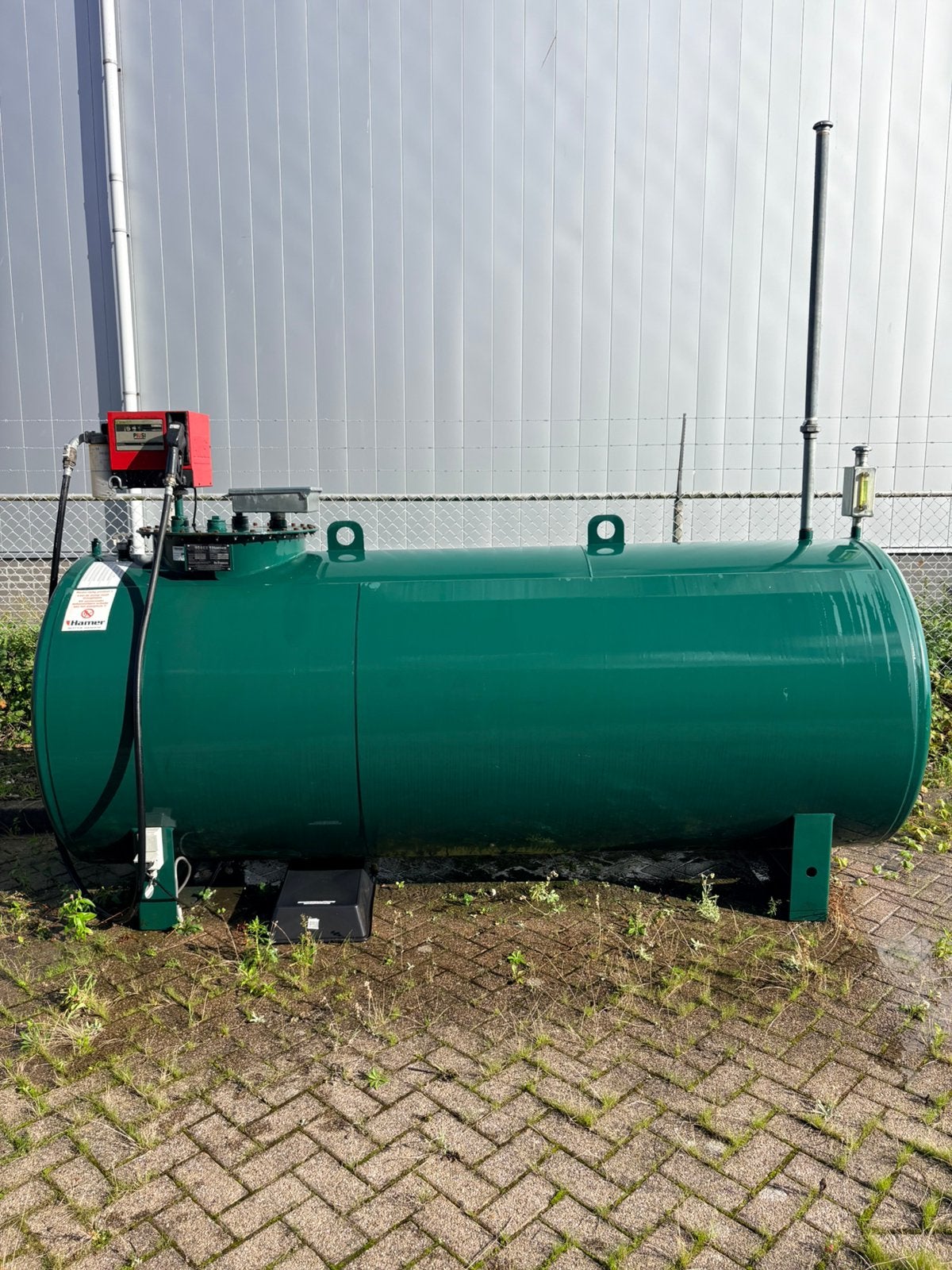 Hamer/Robex 4.000L dubbelwandige KIWA dieseltank, Ophalen