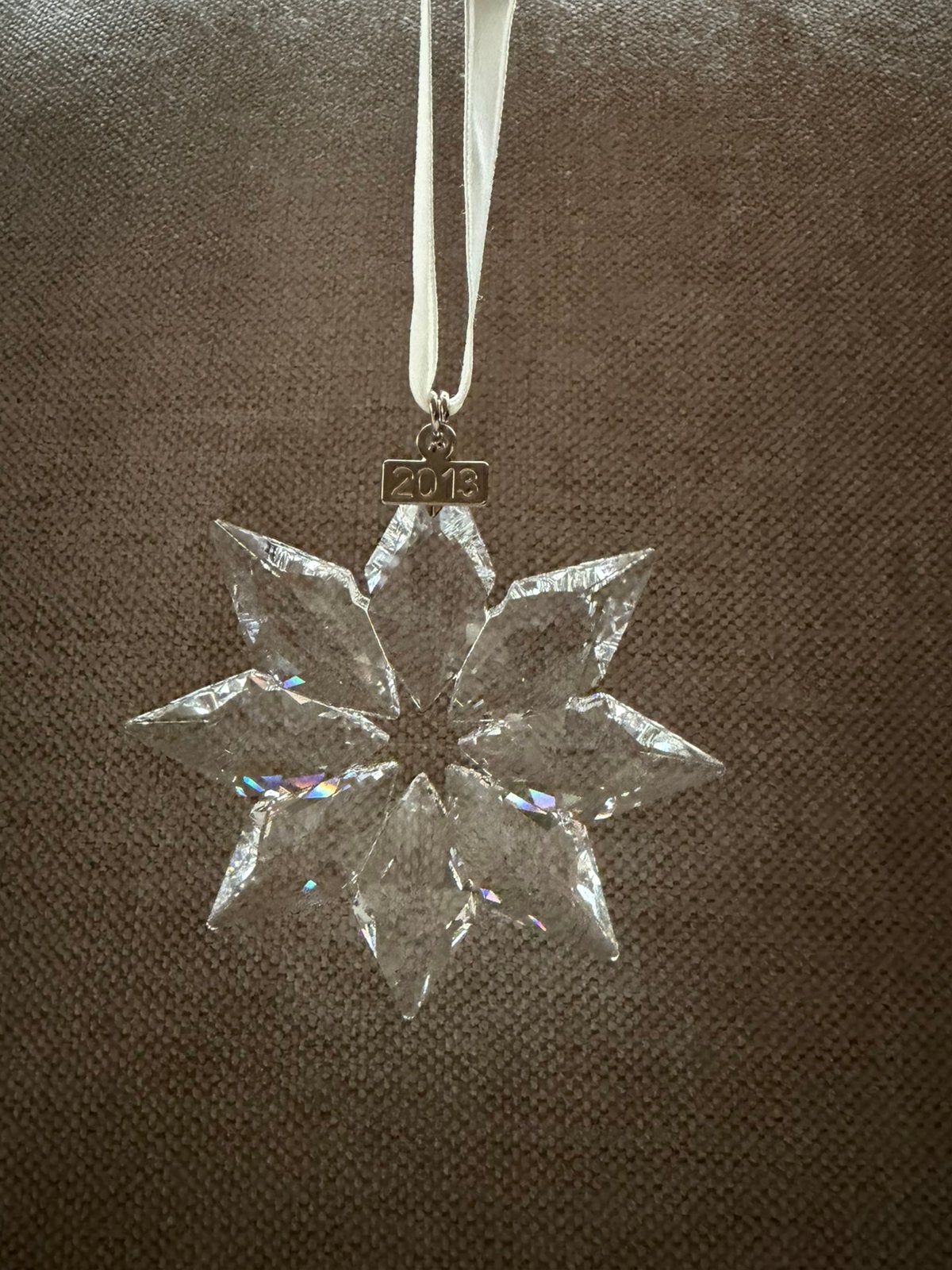 Swarovski kerstster 2013 | snowflake | kerstornament | set 3, Ophalen of Verzenden, Zo goed als nieuw, Figuurtje