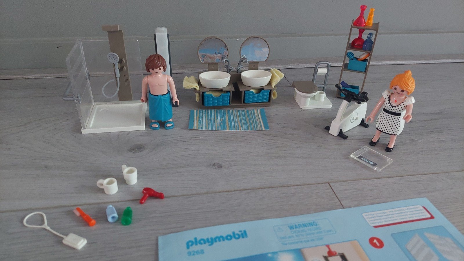Playmobil City Life 9268 - Badkamer met douche, Ophalen of Verzenden, Zo goed als nieuw