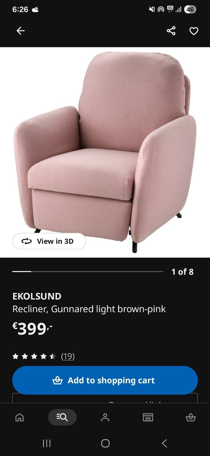 Ekolsund fauteuils, Huis en Inrichting, Fauteuils, Ophalen of Verzenden, Zo goed als nieuw, 75 tot 100 cm