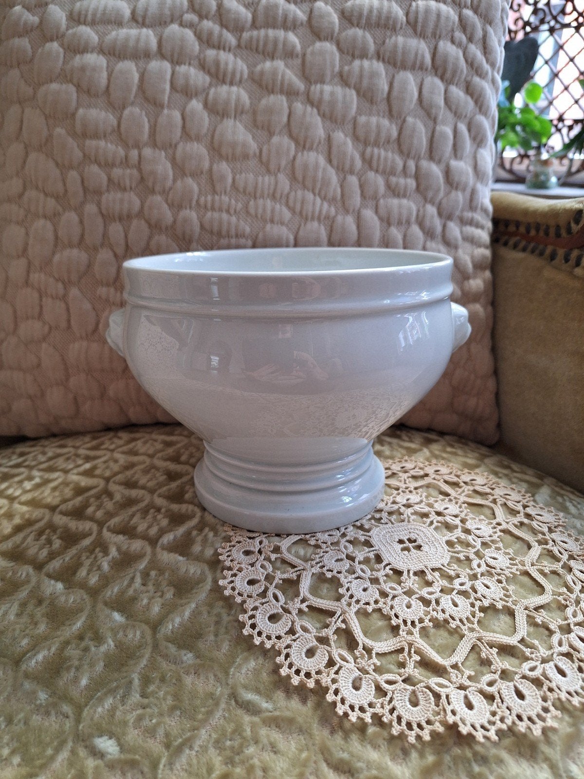 Brocante Grote Franse Terrine Pullivuyt   ** Mimosa **, Ophalen of Verzenden