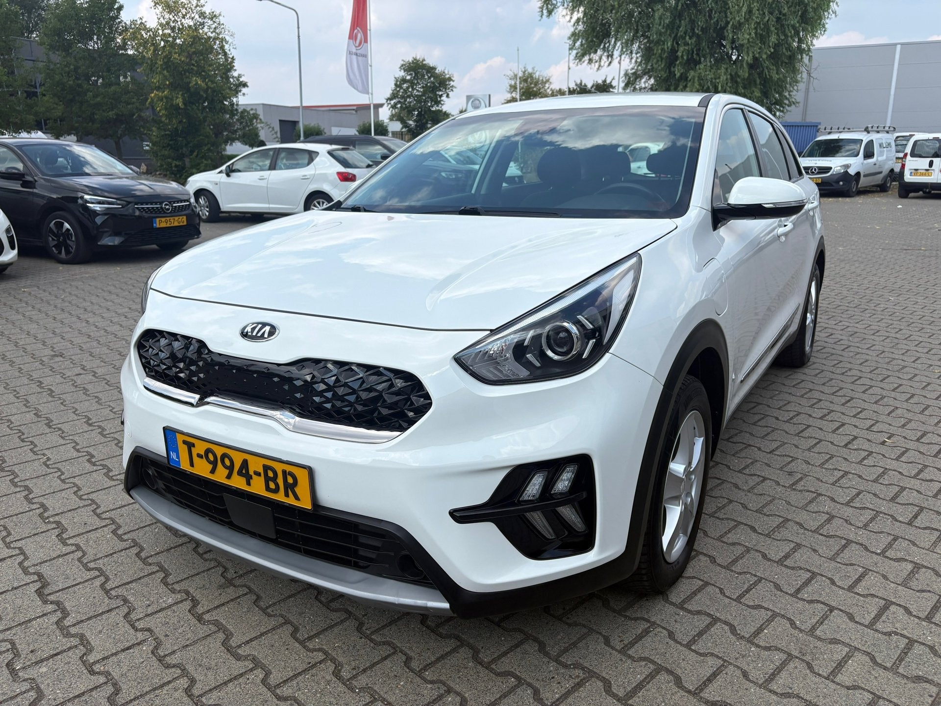 Kia Niro 1.6 GDi PHEV DynamicLine, Auto's, Stof, Gebruikt, Wit, Plug-in hybride