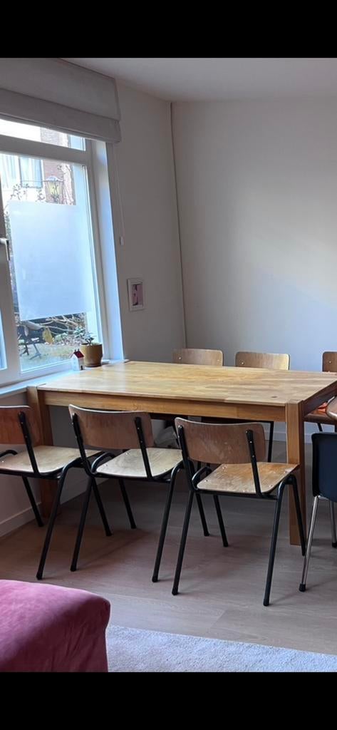Eettafel/ bureau 160x80 cm, Huis en Inrichting, Tafels | Eettafels, Ophalen, 50 tot 100 cm, Vijf personen of meer, 150 tot 200 cm