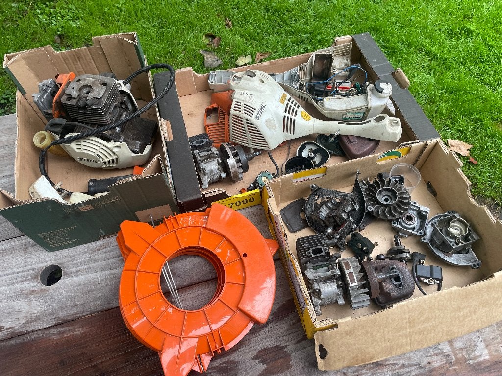 Partij Stihl FS 450 FS 40 Bosmaaier onderdelen + meer, Gebruikt, Ophalen of Verzenden, 30 tot 50 cm, Stihl