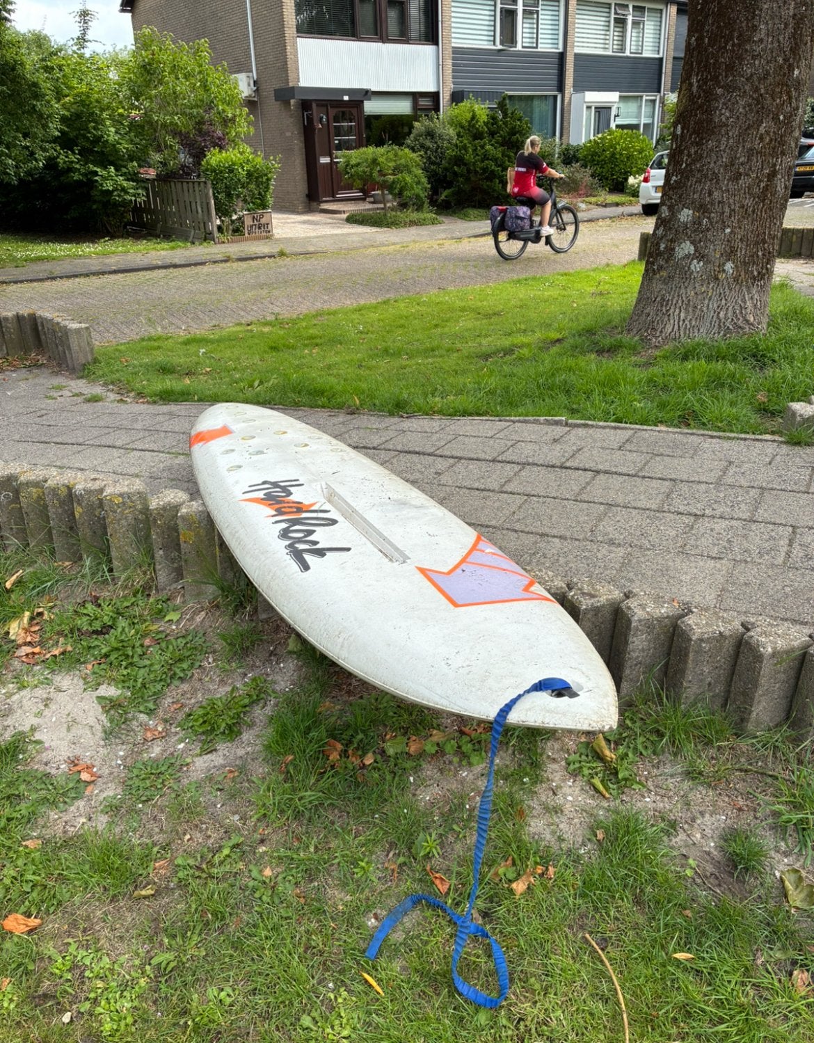 Bic Hard Rock Windsurfplank - Gebruikt, Watersport en Boten, Ophalen, 250 tot 300 cm, Gebruikt, Met vin(nen)
