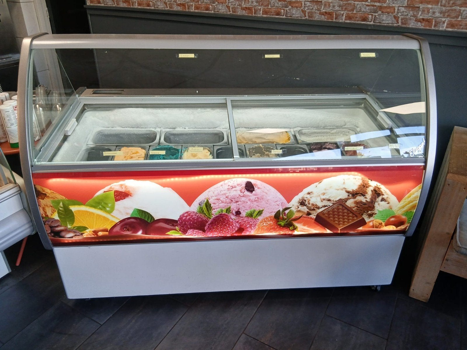 CombiSteel schepijs vitrine - Perfect voor uw Horeca Zaak, Ophalen, Gebruikt, Koelen en Vriezen