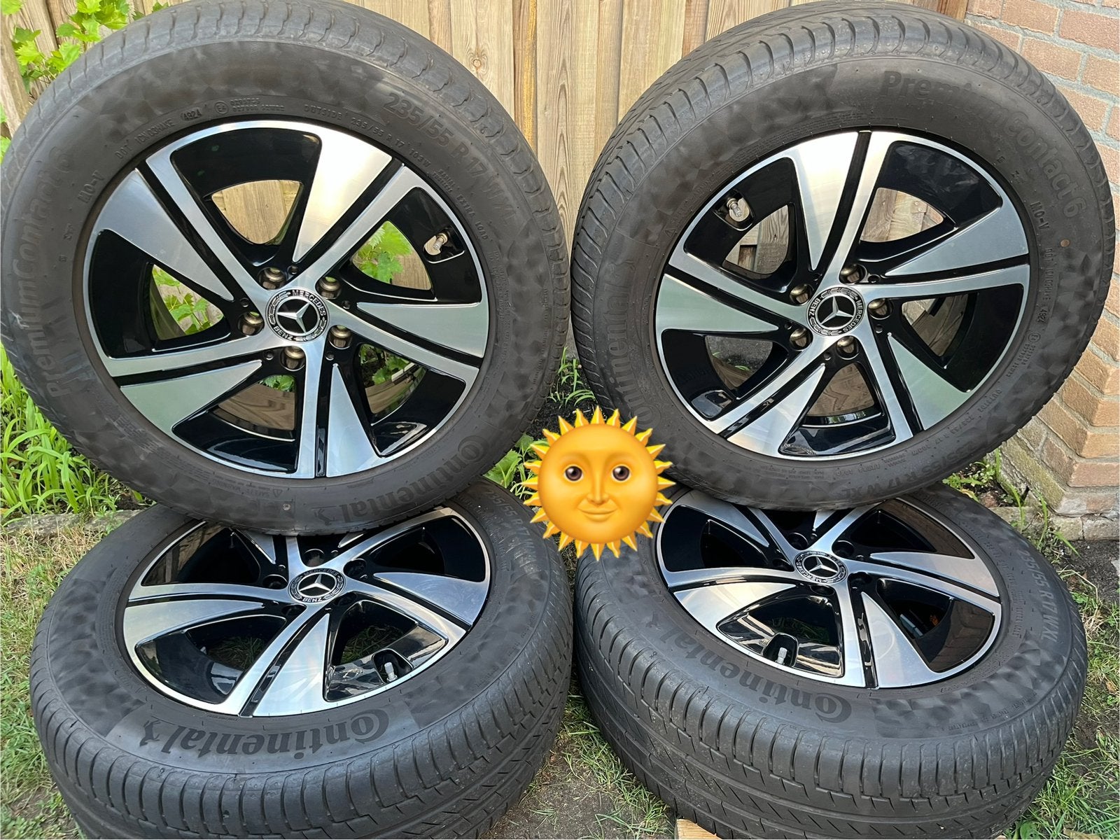 NIEUWE 17” orig Mercedes Vito V-klasse EQV Continental TPMS, Auto-onderdelen, Banden en Velgen, Bestelwagen, Banden en Velgen