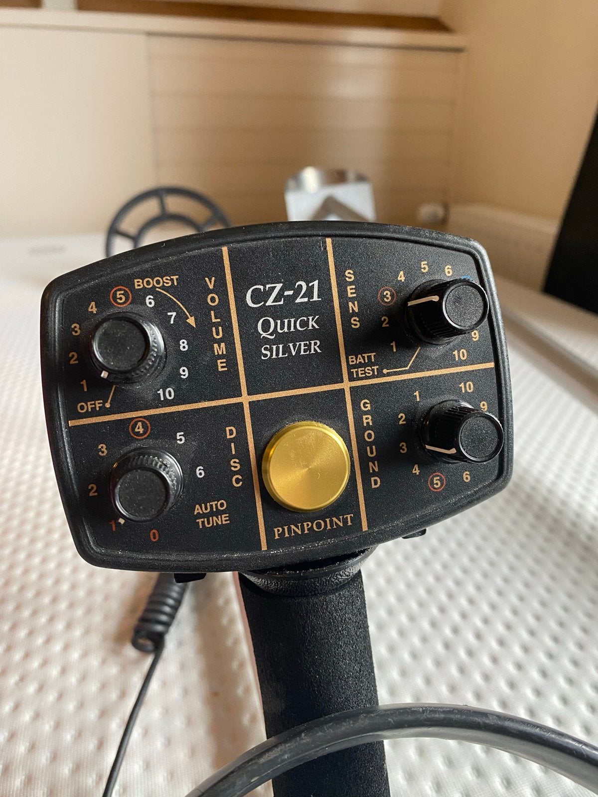 Fisher CZ-21 Quick Silver Metaaldetector met accessoires, Fisher, Meer dan 30 cm, Ophalen of Verzenden, Zo goed als nieuw