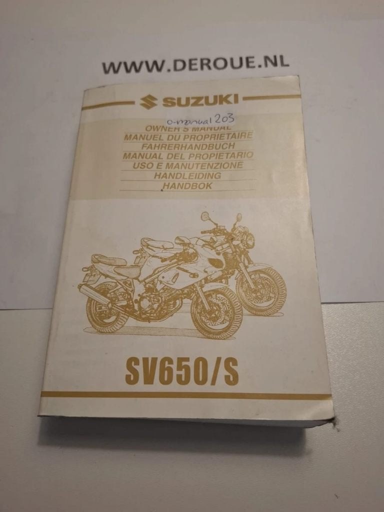 203 werkplaat handboekje SUZUKI SV650/S 1999 gebruikt, Ophalen of Verzenden, Suzuki