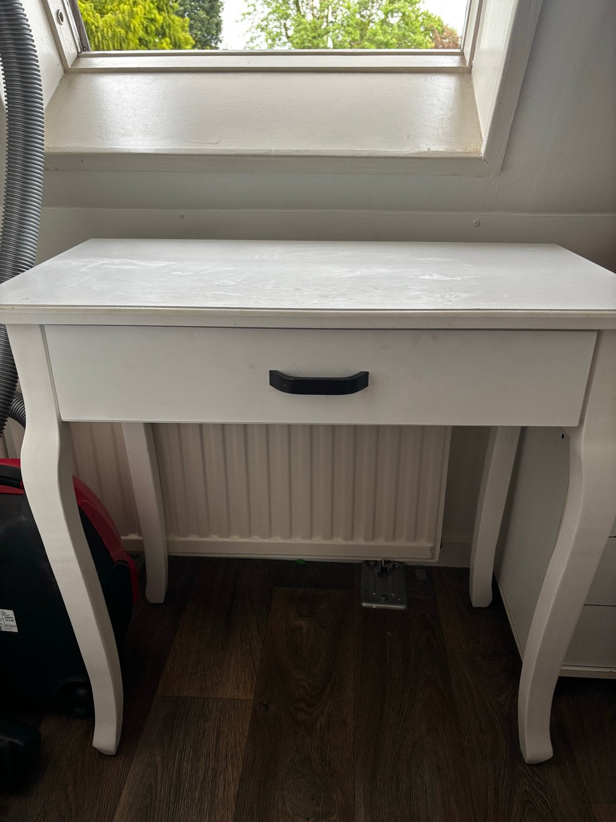 Witte kaptafel/bureau, Ophalen, Minder dan 50 cm, Gebruikt, Minder dan 100 cm