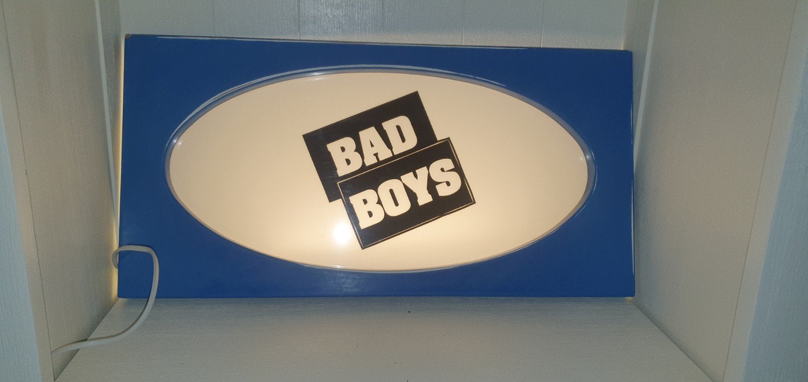 Bad boys led verlichting bord. Afmetingen zijn 60x30 cm., Ophalen of Verzenden, Gebruikt