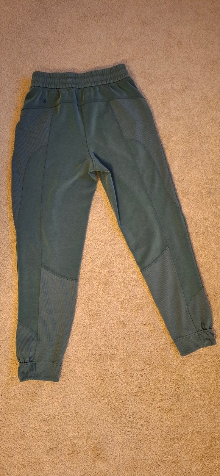 Lululemon Brushed Softstreme Ribbed High-Rise, Ophalen of Verzenden, Zo goed als nieuw, Groen, Maat 34 (XS) of kleiner