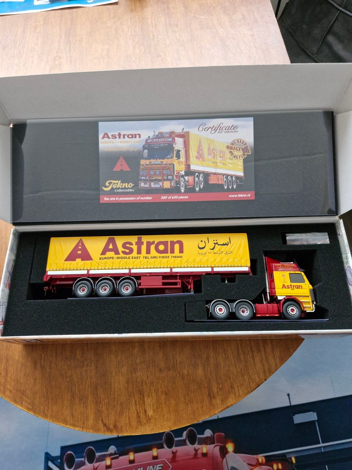 tekno Scania 143 Astran, Ophalen of Verzenden, Nieuw, Bus of Vrachtwagen, Tekno