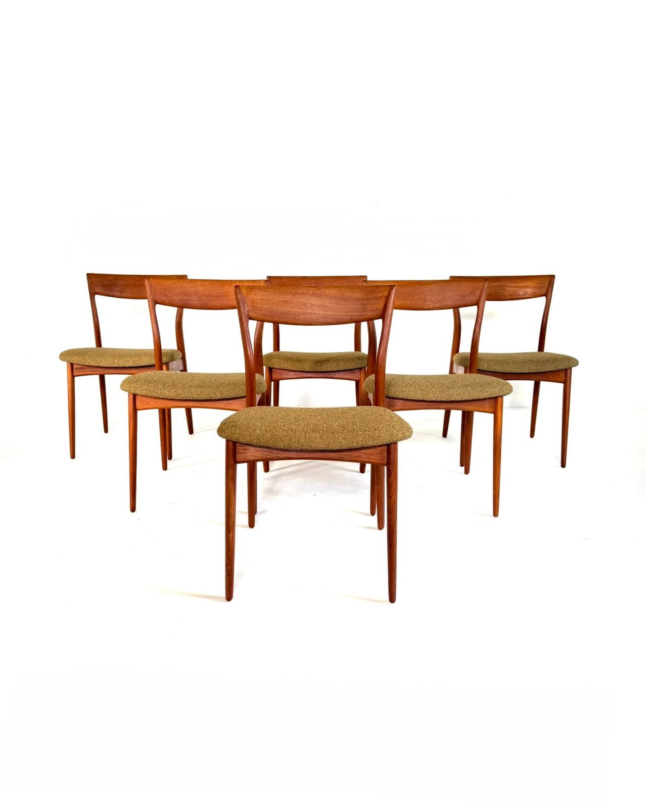 Set van 6 gerestaureerde stoelen, Viborg Stolefabrik ‘60, Huis en Inrichting, Viborg Stolefabrik, Hout, Ophalen of Verzenden, Zo goed als nieuw