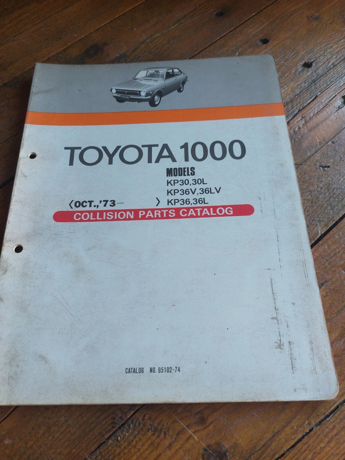 PLAATWERKPARTSCATALOGUS TOYOTA 1000 KP30 KP36, Ophalen of Verzenden