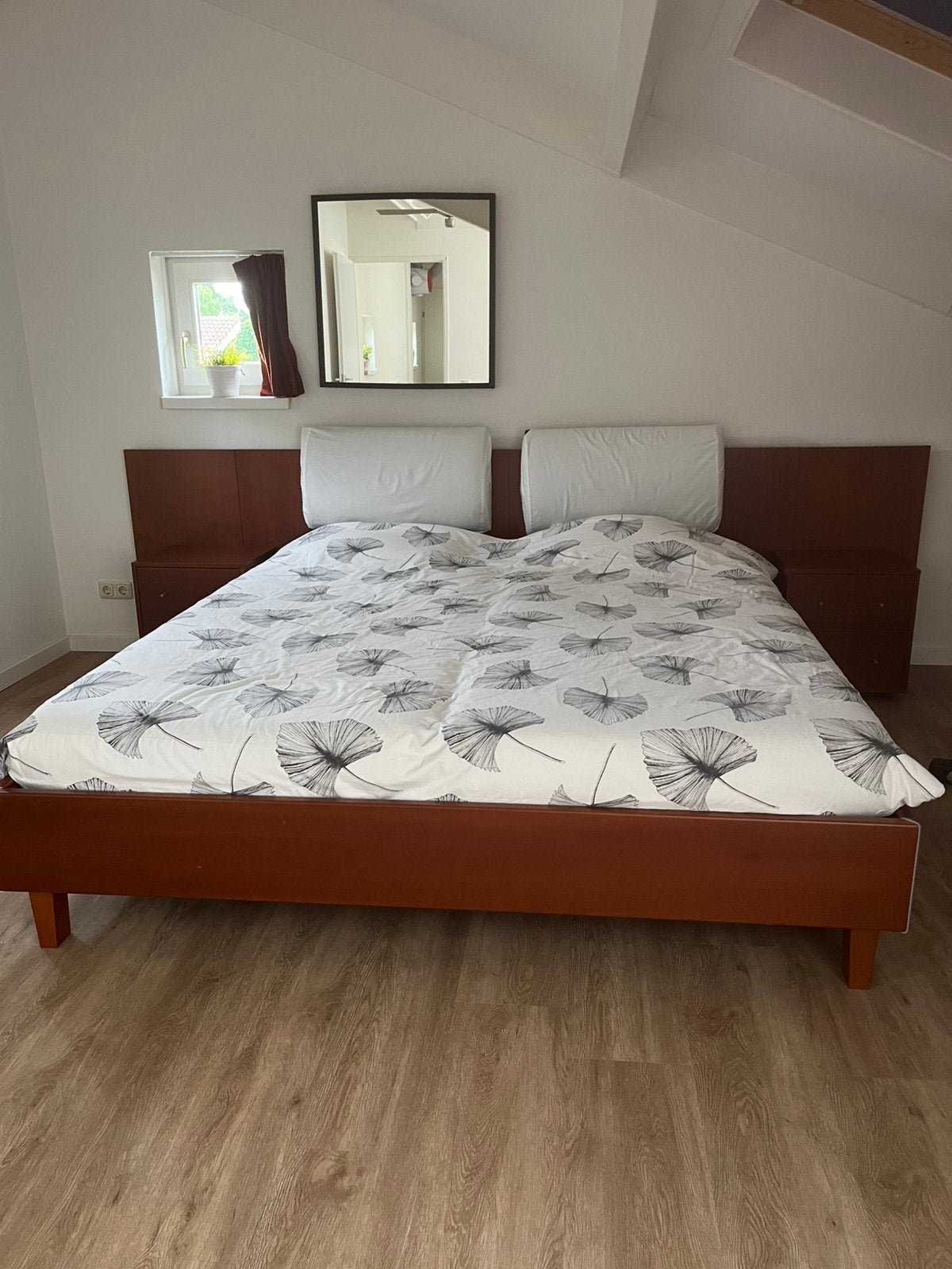 Tweepersoonsbed incl nachtkastjes en matras, Ophalen, Zo goed als nieuw, Tweepersoons