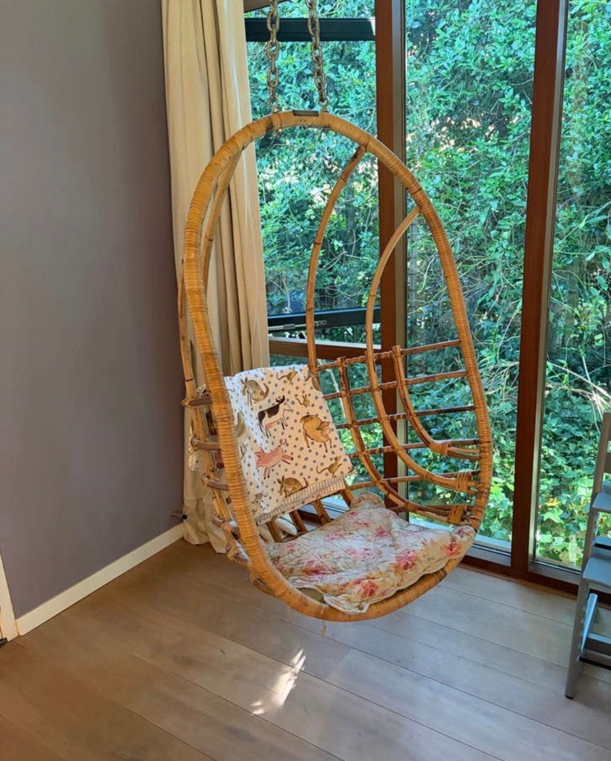Sissy Boy rotan schommelstoel, Ophalen, Bruin, Riet of Rotan, Zo goed als nieuw