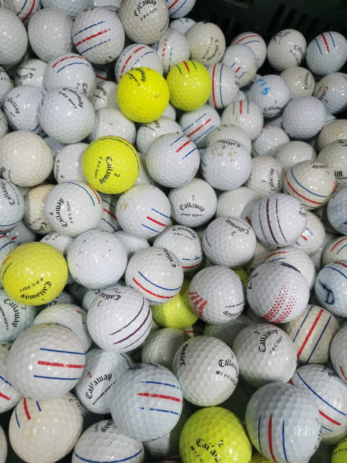 Callaway chrome soft/erc triple track golfballen 100 stuks, Sport en Fitness, Golf, Ophalen of Verzenden, Bal(len), Callaway