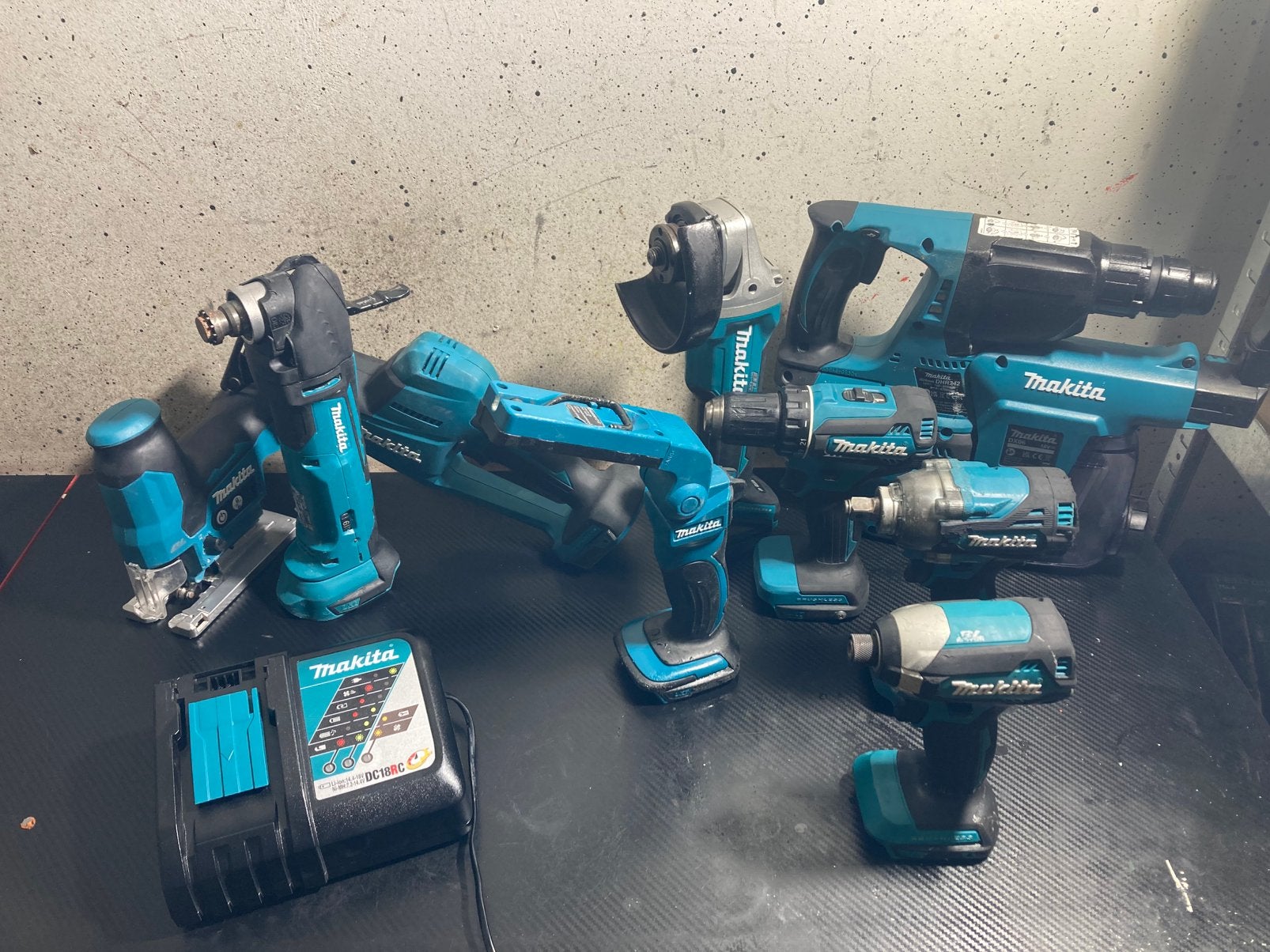 Makita 18 V set, Ophalen of Verzenden, Zo goed als nieuw, Boor- en/of Breekhamer