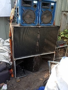 PA set compleet jbl rcf versterkers licht rook, Gebruikt, AUX-ingang, JBL, Overige typen
