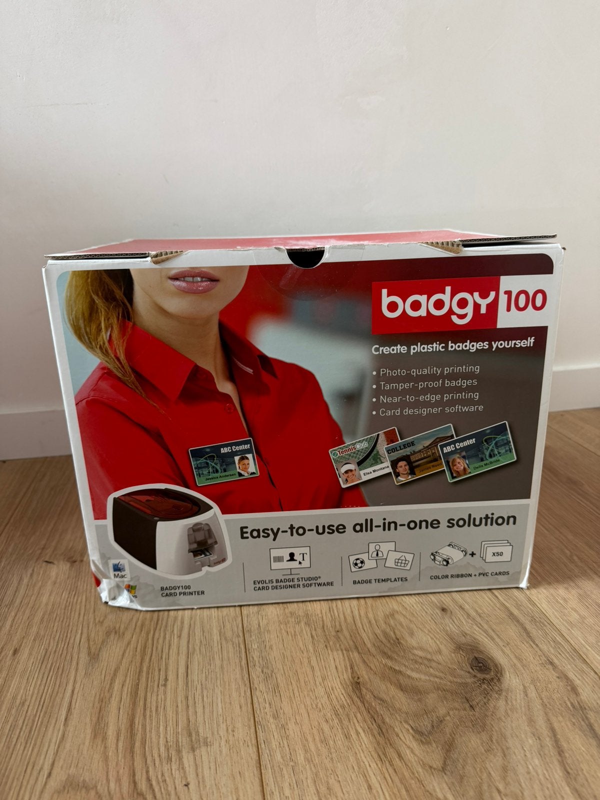 Badgy100 kaart/pasjes printer, Computers en Software, Labelprinters, Ophalen, Zo goed als nieuw