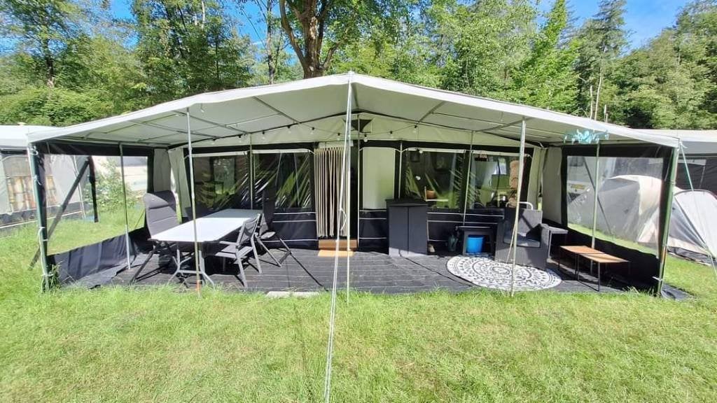 LMC Münsterland Maestro 655D | Complete seizoenscaravan, Caravans en Kamperen, Rondzit, 7 tot 8 meter, Particulier, Kluisje