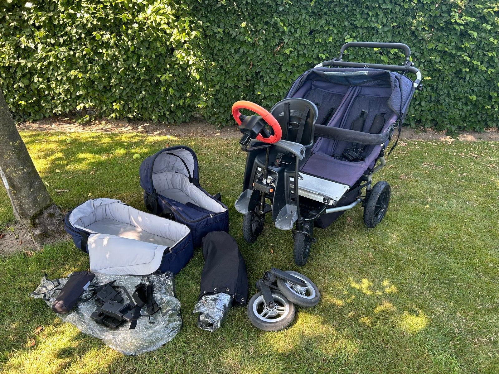 Urban Jungle drielingwagen met accessoires, Kinderen en Baby's, Kinderwagens en Combinaties, Gebruikt, Duowagen, Ophalen, Kinderwagen