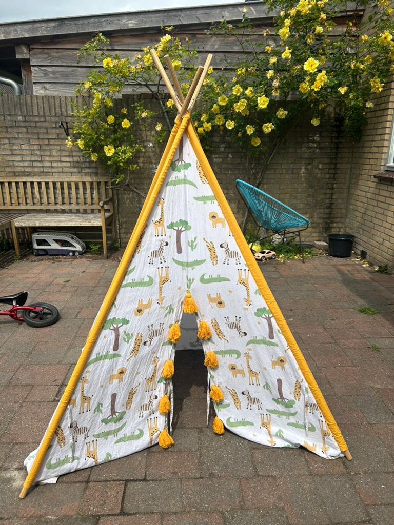 Kinder tipi tent, Ophalen, Zo goed als nieuw, Hout