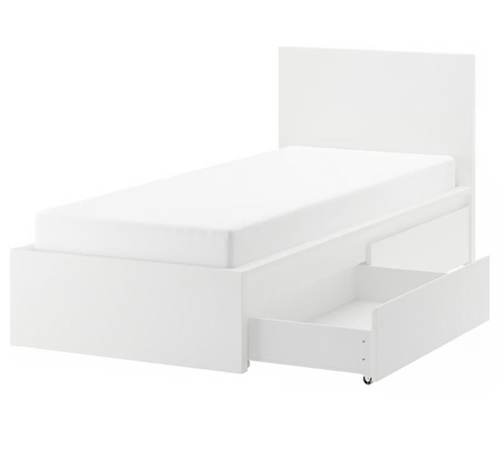 Ikea bed (malm), Ophalen, Gebruikt, 90 cm, Eenpersoons