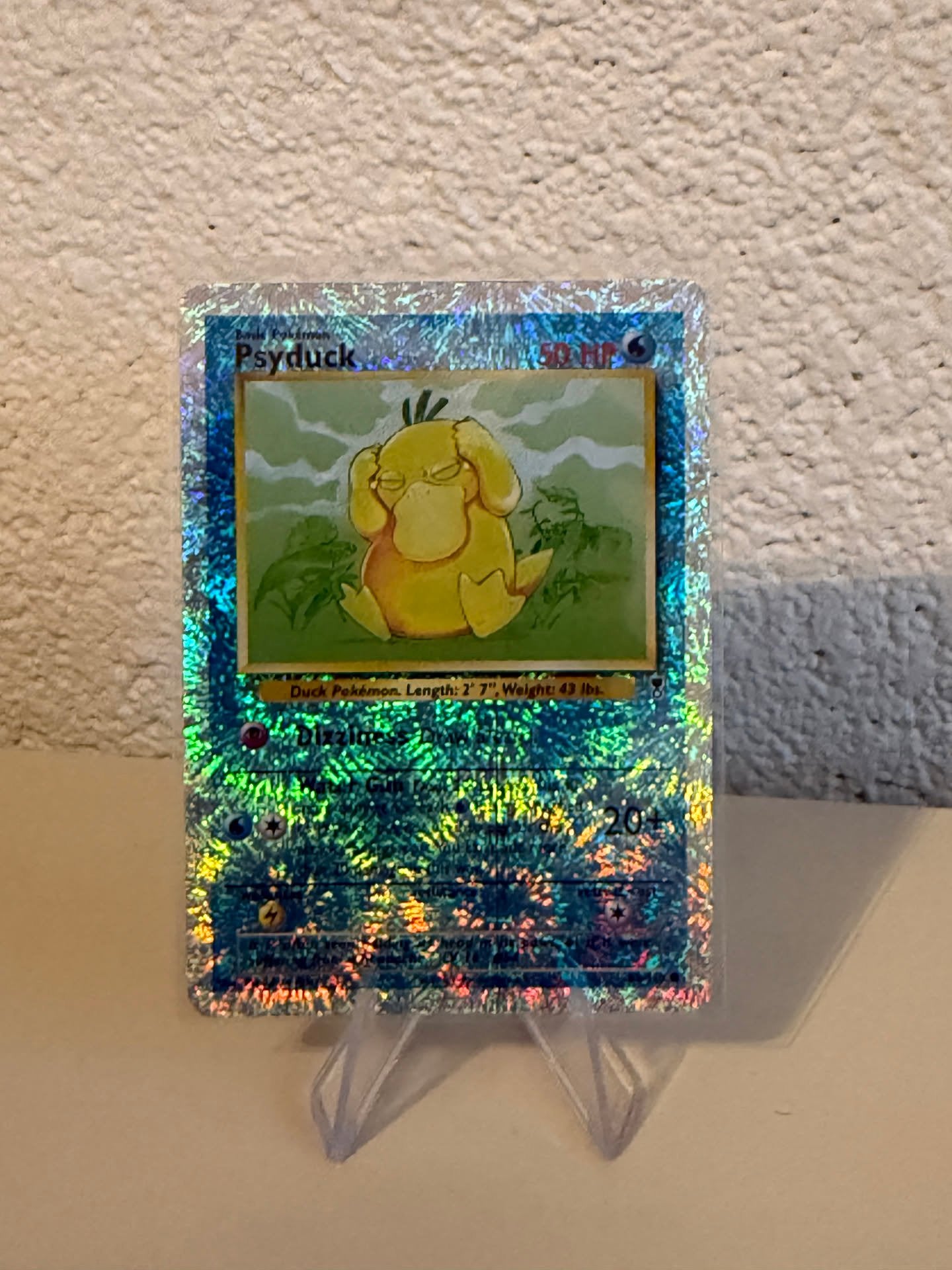Pokemon | Psyduck | 65/110 | Reverse Holo, Ophalen of Verzenden, Zo goed als nieuw, Losse kaart