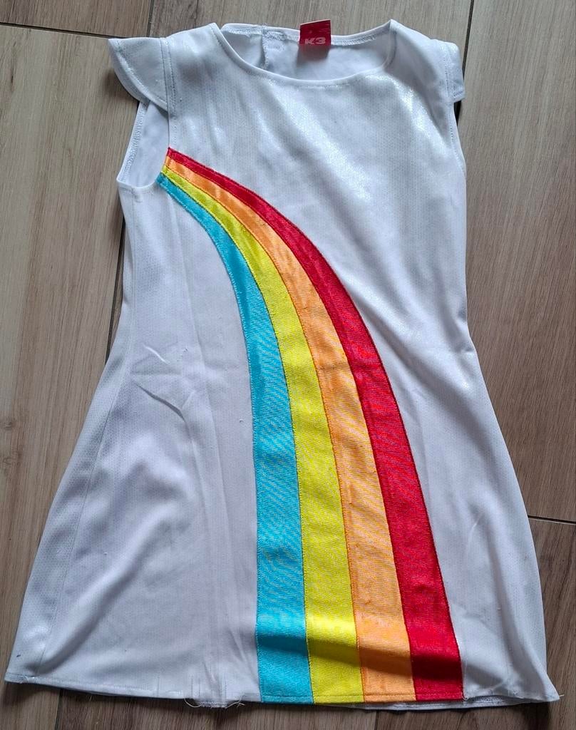 K3 regenboog jurk maat 134, Gebruikt, Meisje, K3, Ophalen of Verzenden