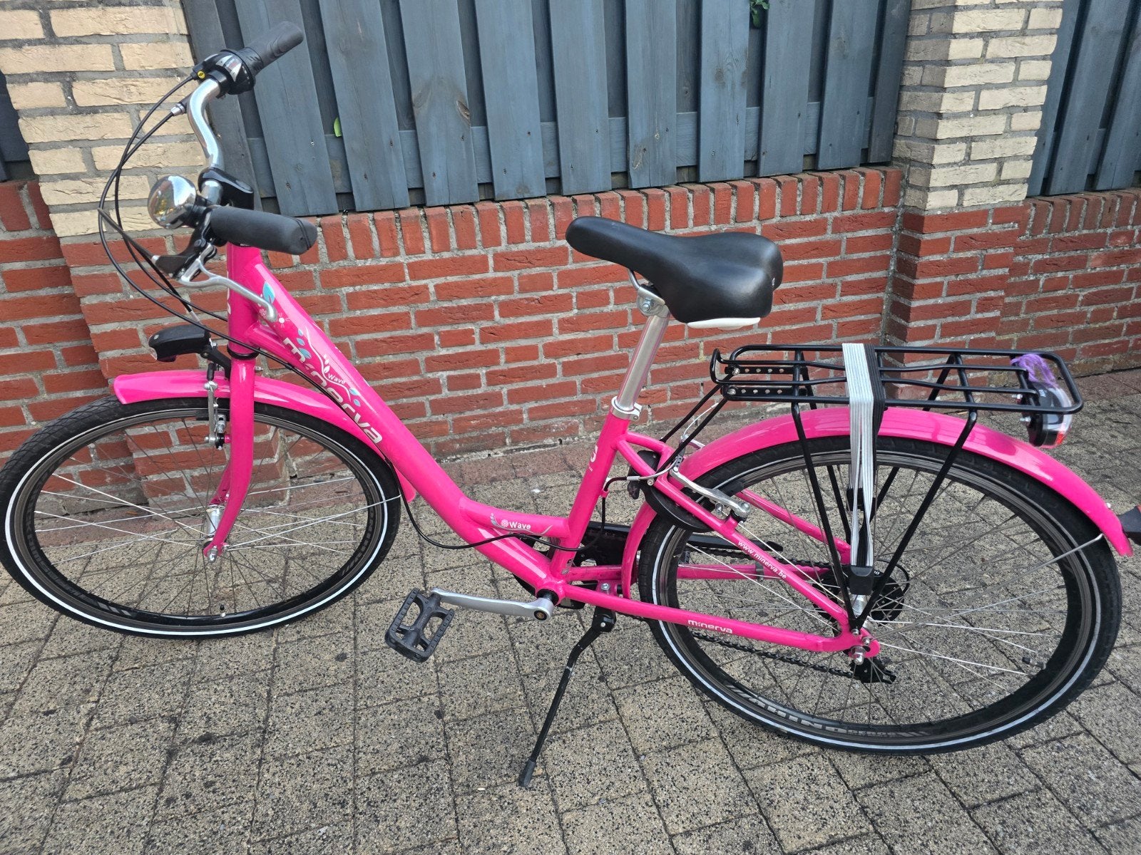 Minerva Wave fiets - Roze 26 inch, Gebruikt, Velgrem, 50 tot 53 cm, Ophalen