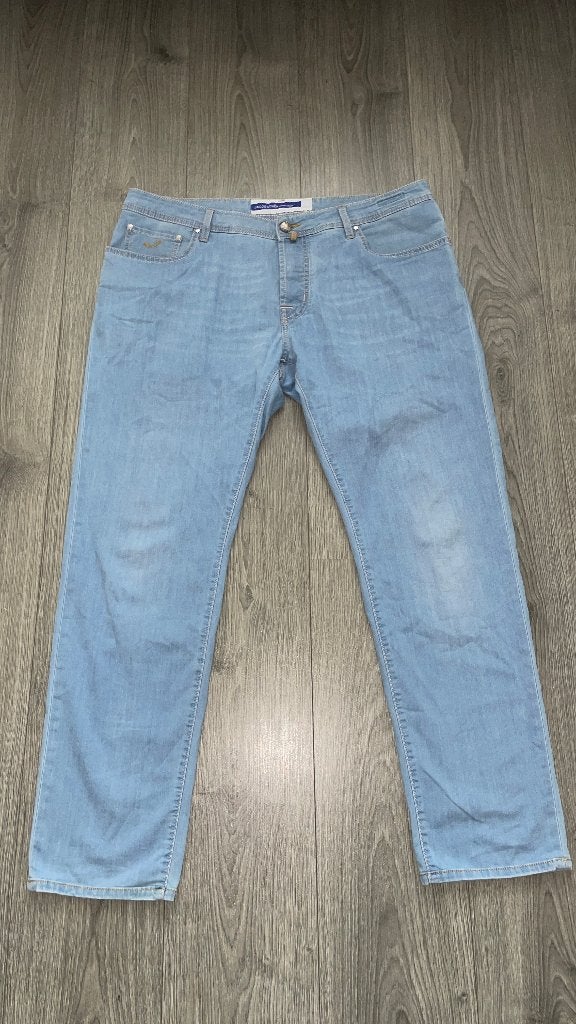 JACOB COHEN heren licht blauwe spijkerbroek jeans mt 40, Blauw, Ophalen of Verzenden, Zo goed als nieuw, Jacob Cohen