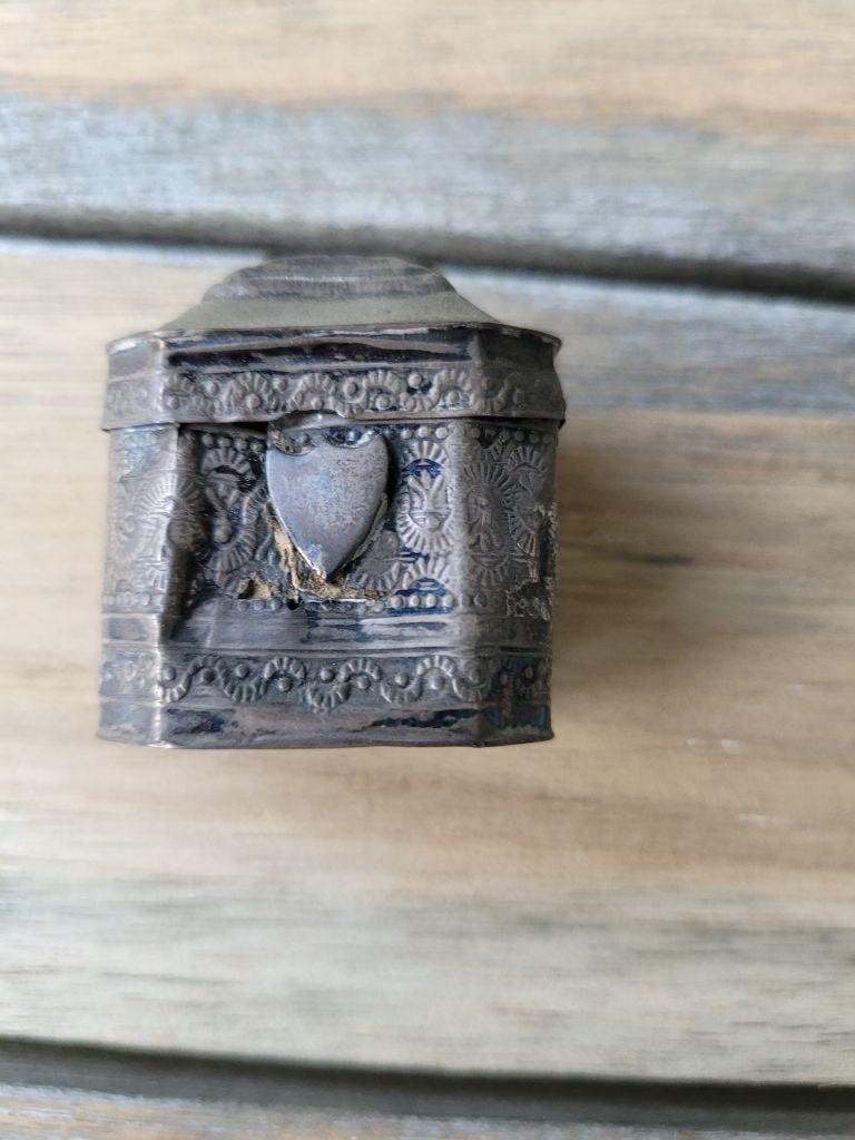 Antiek zilveren lodereindoosje, Ophalen of Verzenden, Zilver
