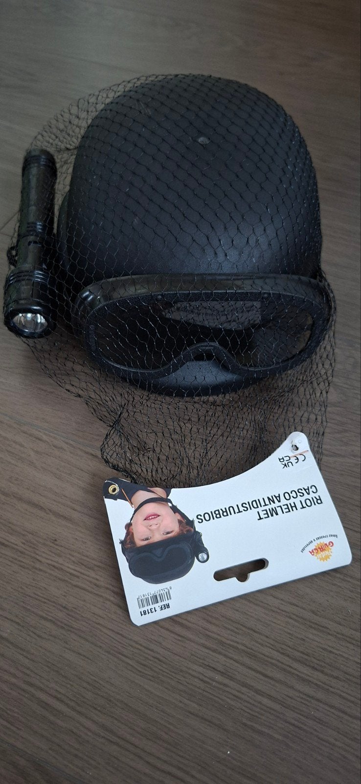 Fiestas Guirca Politie SWAT Fbi Helm Kind met Licht Nieuw, Ophalen of Verzenden, Nieuw, Jongen of Meisje
