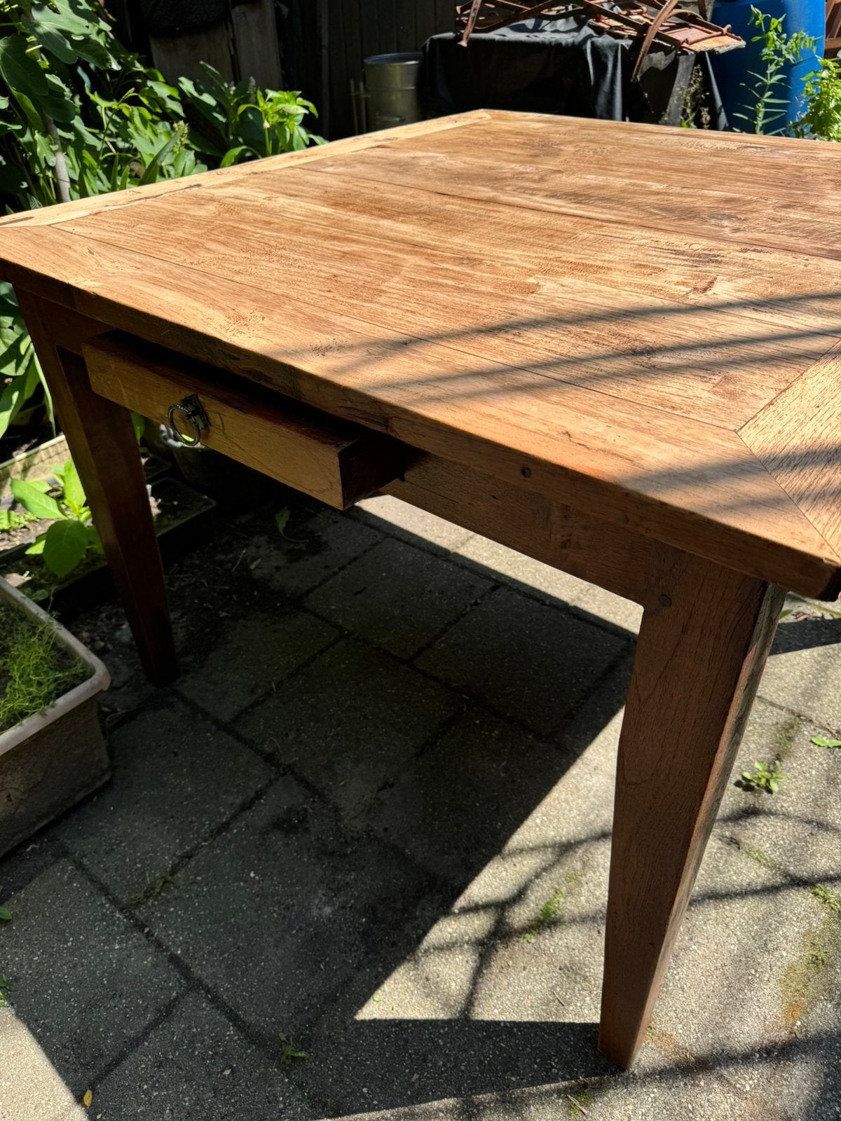 Eetkamertafel, Huis en Inrichting, Vierkant, Ophalen of Verzenden, Zo goed als nieuw, Vijf personen of meer