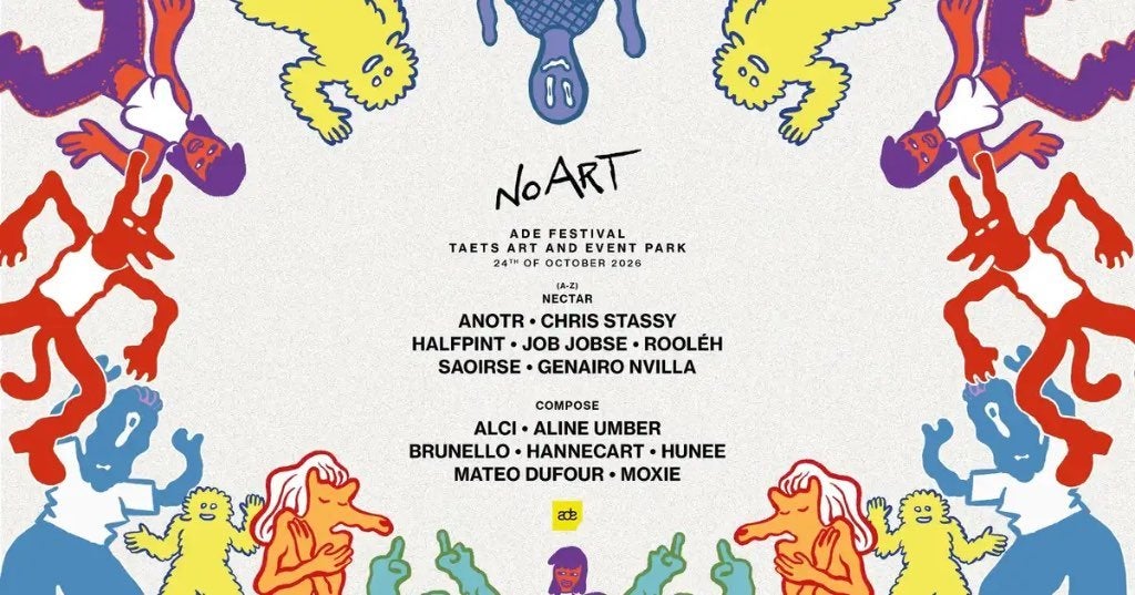 2 tickets voor ADE No Art Festival 24 oktober, Tickets en Kaartjes, Twee personen