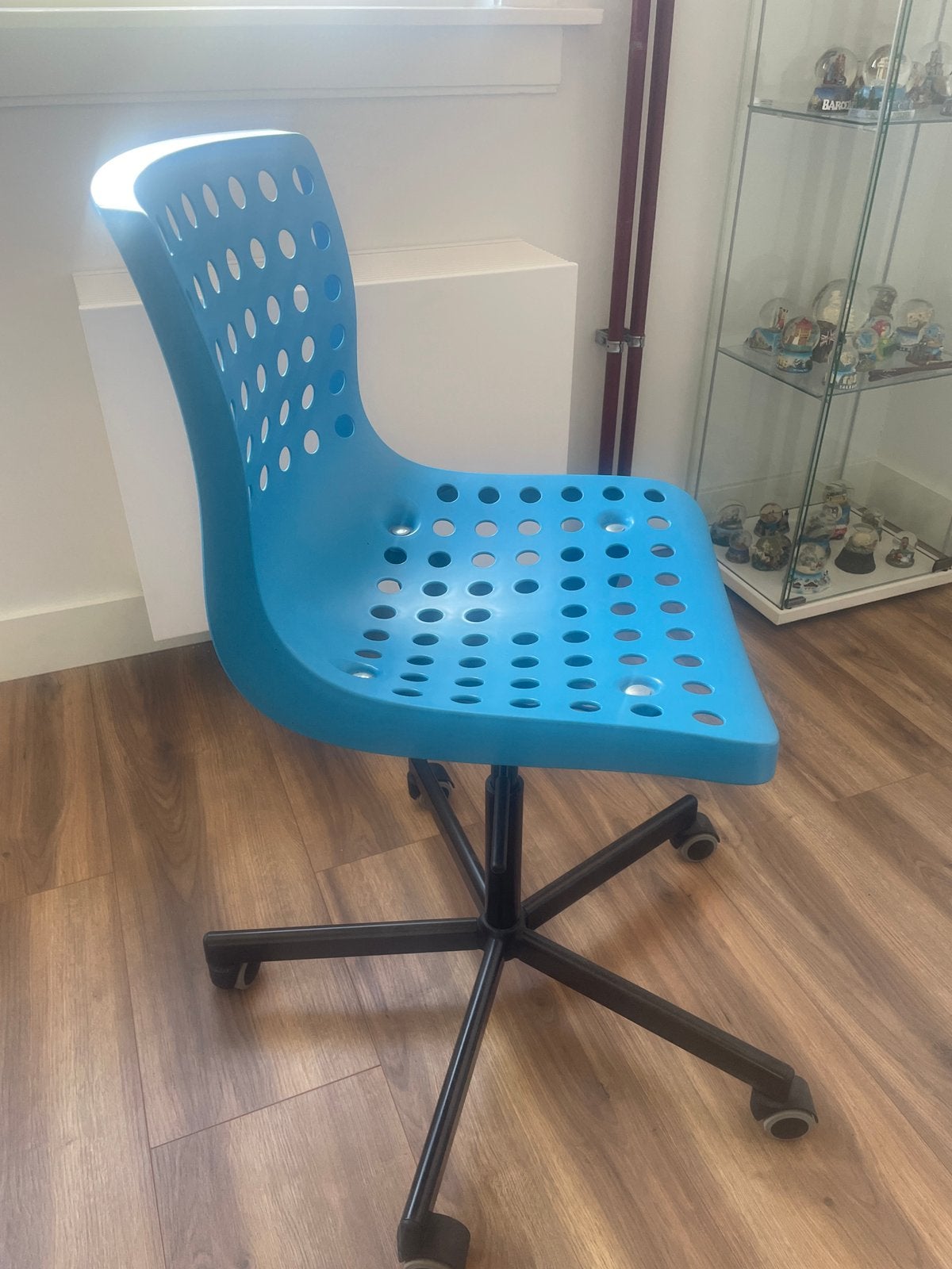 Bureaustoel Ikea, Ophalen, Zo goed als nieuw, Blauw, Bureaustoel