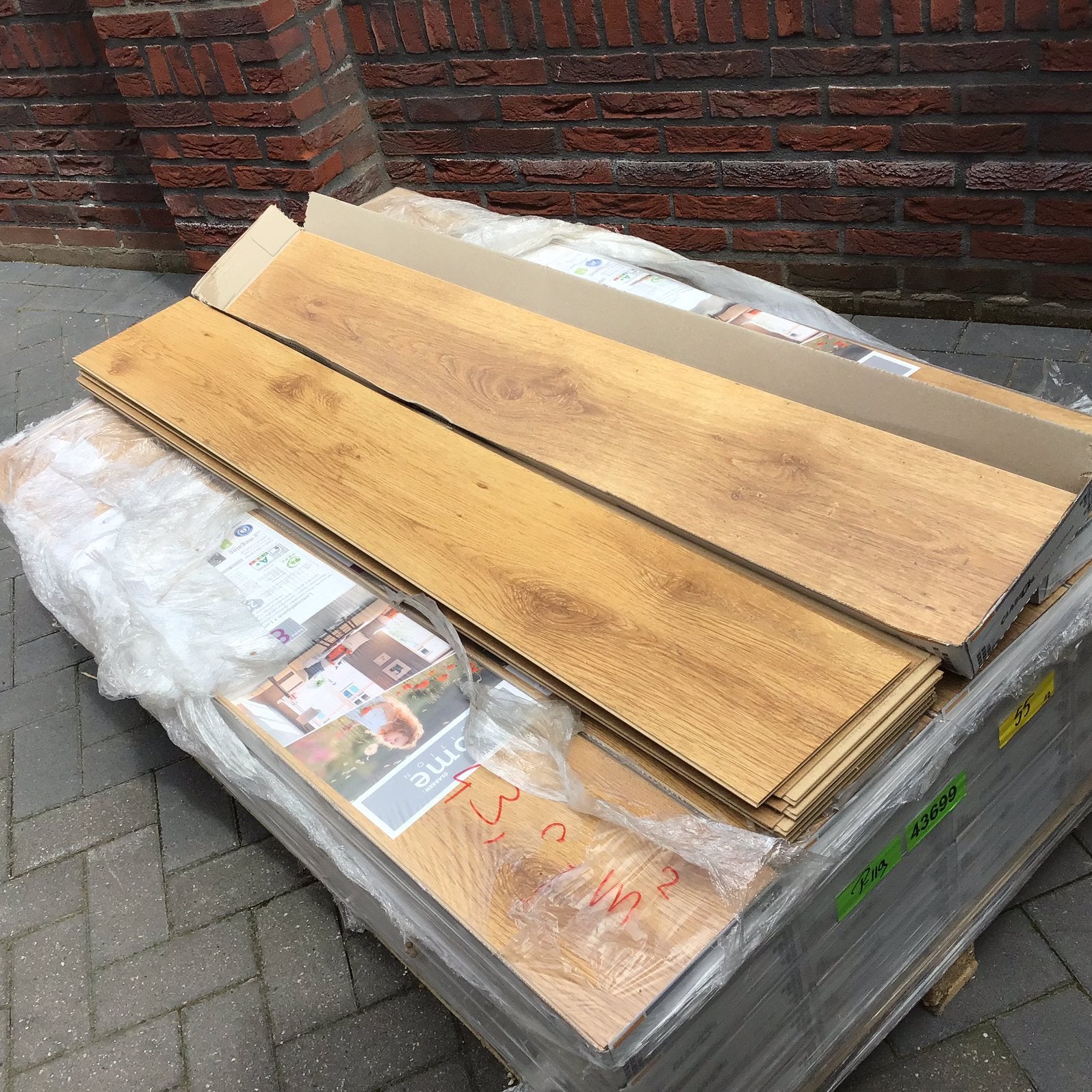 Laminaatvloer, Ophalen, 50 tot 150 cm, Nieuw, 10 m² of meer