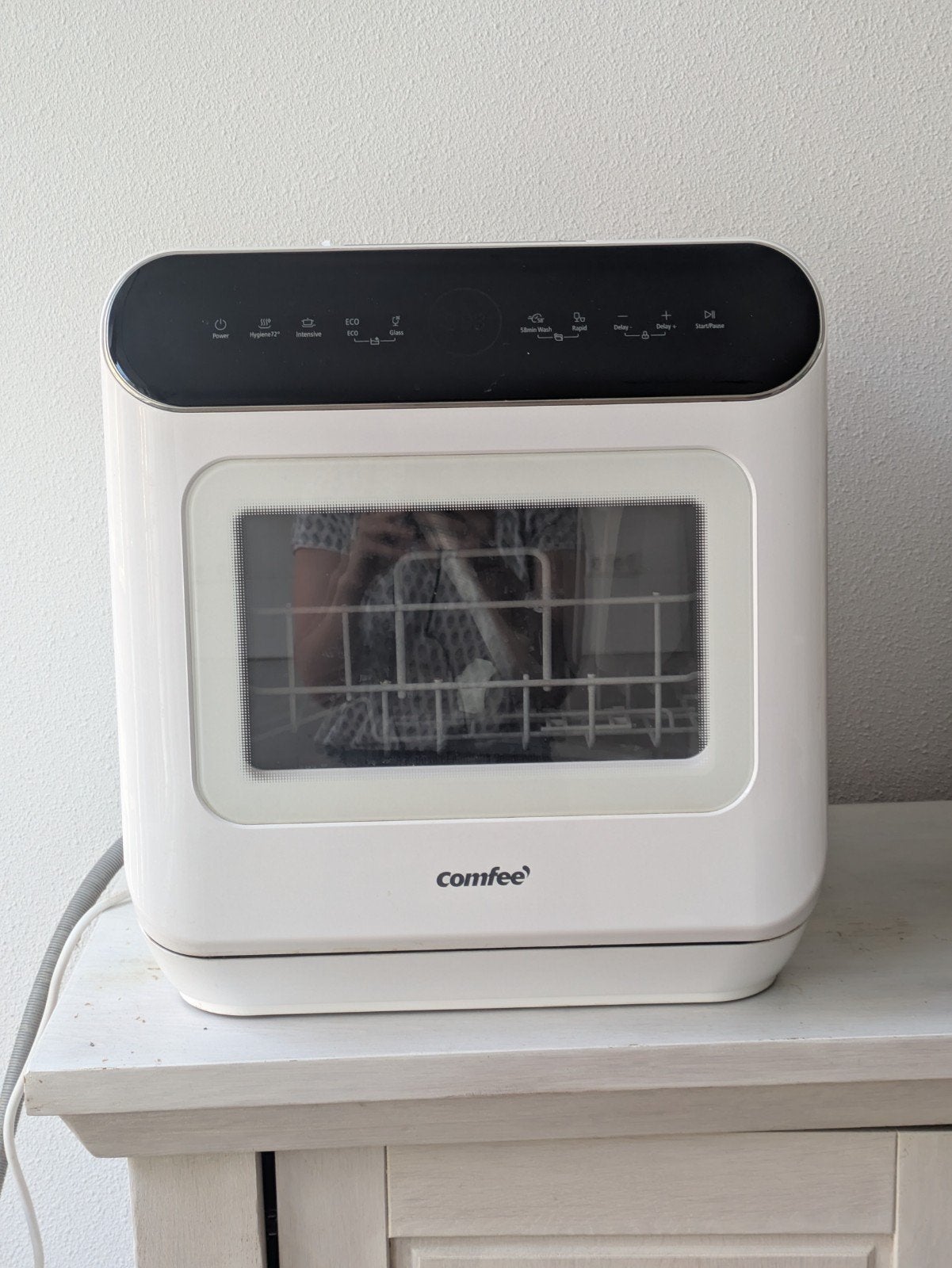 Comfee MFD42S110W-IT Mini Vaatwasser - Ophalen t/m 25 juni, Minder dan 10 liter, Ophalen of Verzenden, Zo goed als nieuw, Vrijstaand