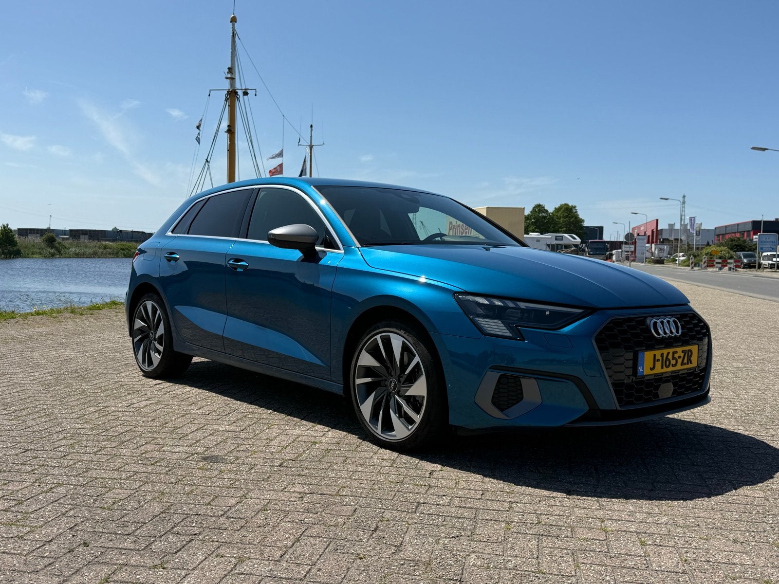 Audi A3 35 Tfsi 150pk S-tronic 2020 Blauw, Auto's, Audi, 1498 cc, 4 cilinders, 150 pk, Blauw