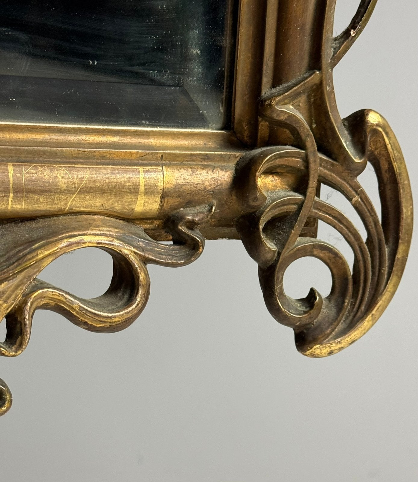 Art Nouveau spiegel ca. 1900, Ophalen of Verzenden, Rechthoekig, Minder dan 50 cm