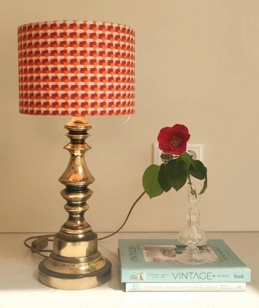 Prachtige vintage messing lampenvoet, Hollywood Regency, Huis en Inrichting, Lampen | Tafellampen, Ophalen of Verzenden, Gebruikt