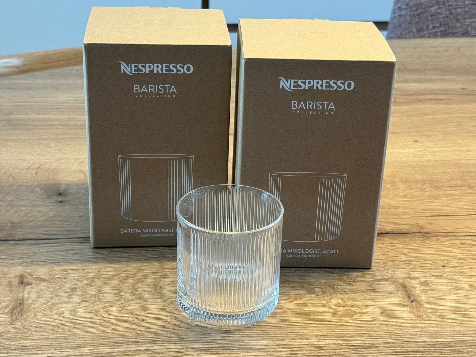 4 glazen nespresso barista mixologist small, Overige typen, Nespresso, Nieuw, Ophalen of Verzenden