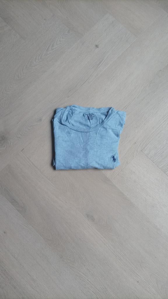 Ralph Lauren T-Shirt–Lichtblauw–Donkerblauw Logo-Goede Staat, Ophalen of Verzenden, Zo goed als nieuw, Polo Ralph Lauren, Jongetje