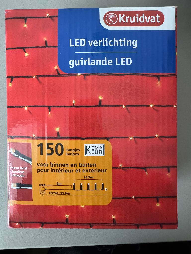 verlichting voor binnen en buiten 150 lampjes, Kunststof, Gebruikt, Minder dan 50 watt, Overige typen