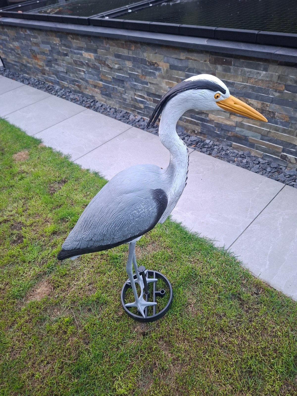 Reiger tuindecoratie - realistische vogelafschrikker, Ophalen of Verzenden